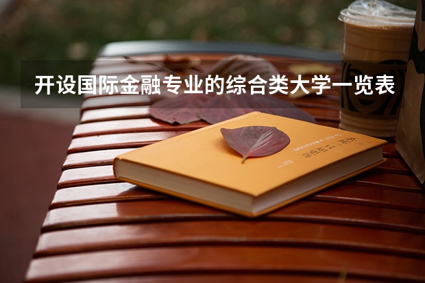 开设国际金融专业的综合类大学一览表