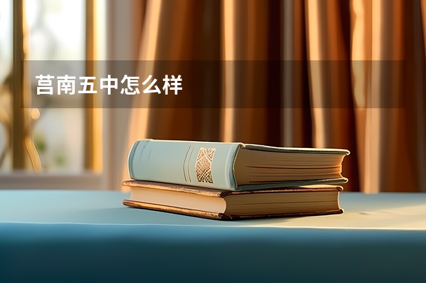 莒南五中怎么样