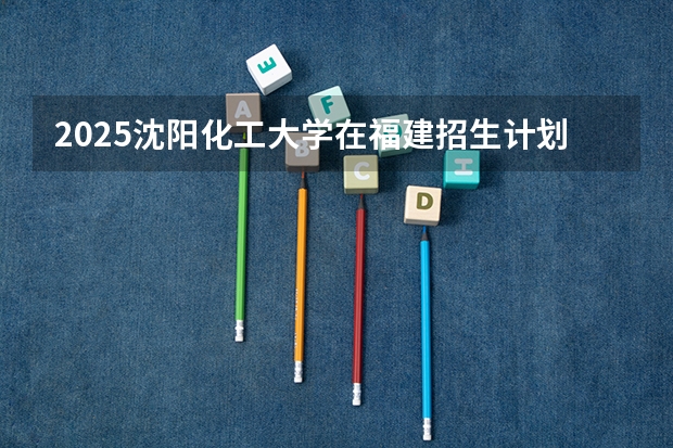 2025沈阳化工大学在福建招生计划一览表