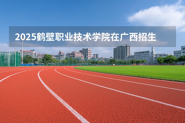 2025鹤壁职业技术学院在广西招生计划一览表