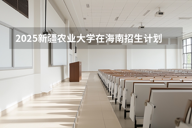 2025新疆农业大学在海南招生计划一览表