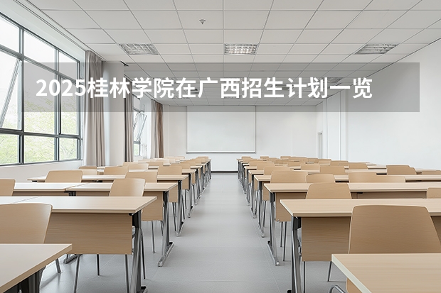 2025桂林学院在广西招生计划一览表