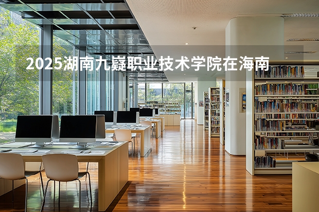 2025湖南九嶷职业技术学院在海南招生计划一览表