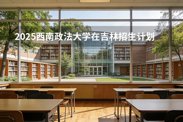 2025西南政法大学在吉林招生计划一览表