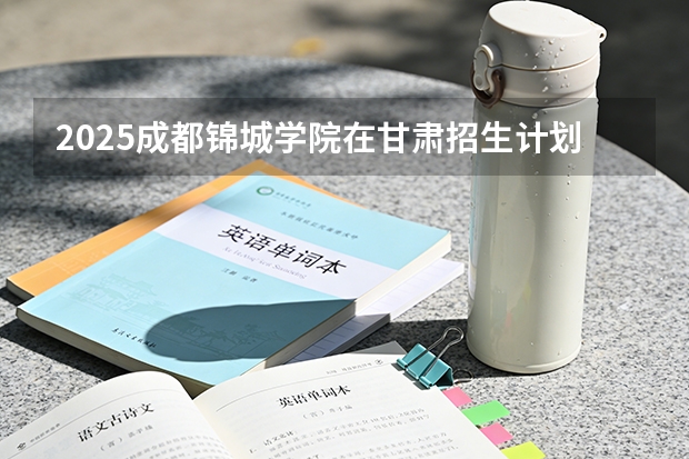 2025成都锦城学院在甘肃招生计划一览表